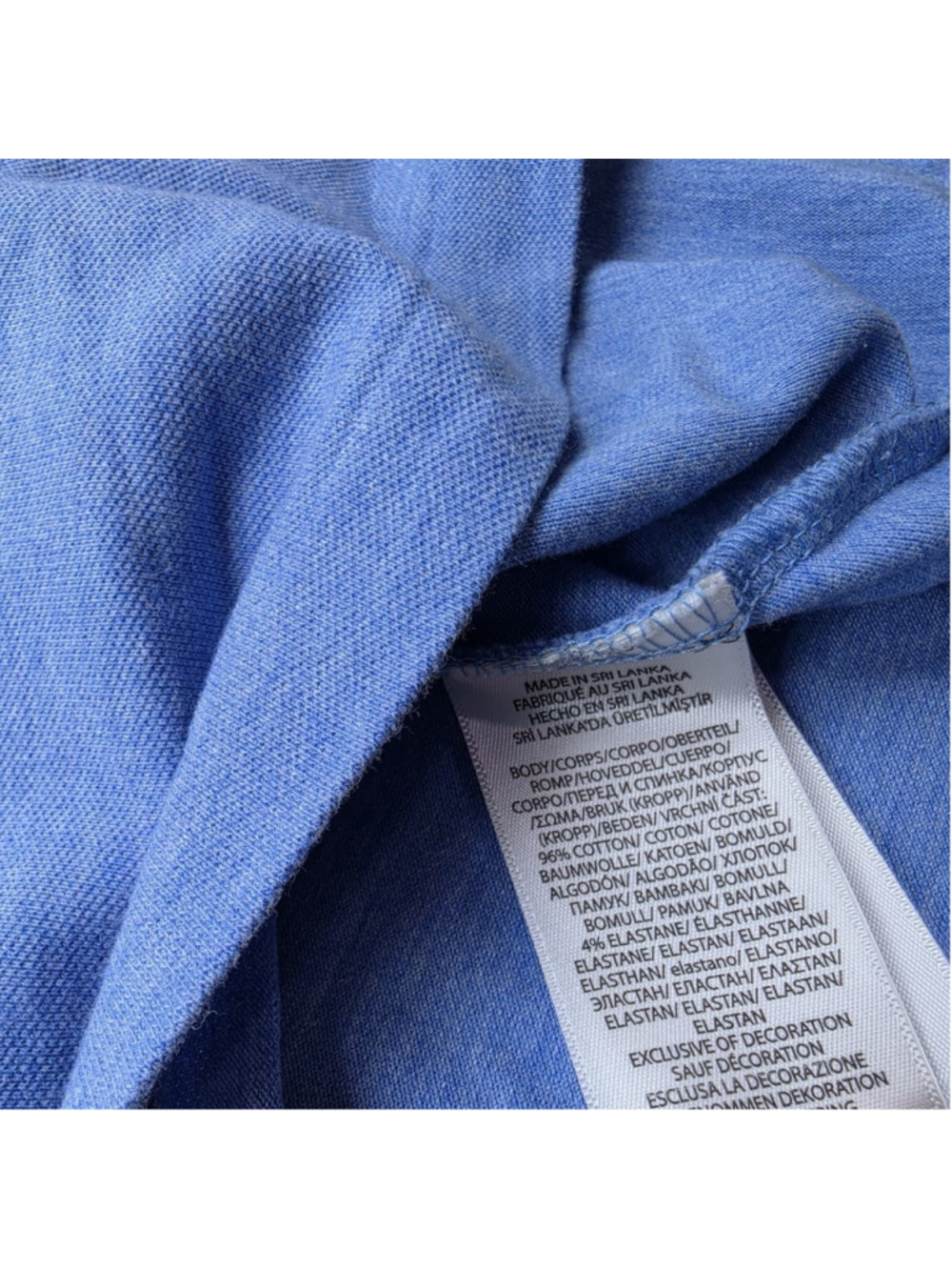 Polo Golf Ralph Lauren Blue Heather Polo Shirt Men’s XXL Pony Logo Stretch - Picture 6 of 9